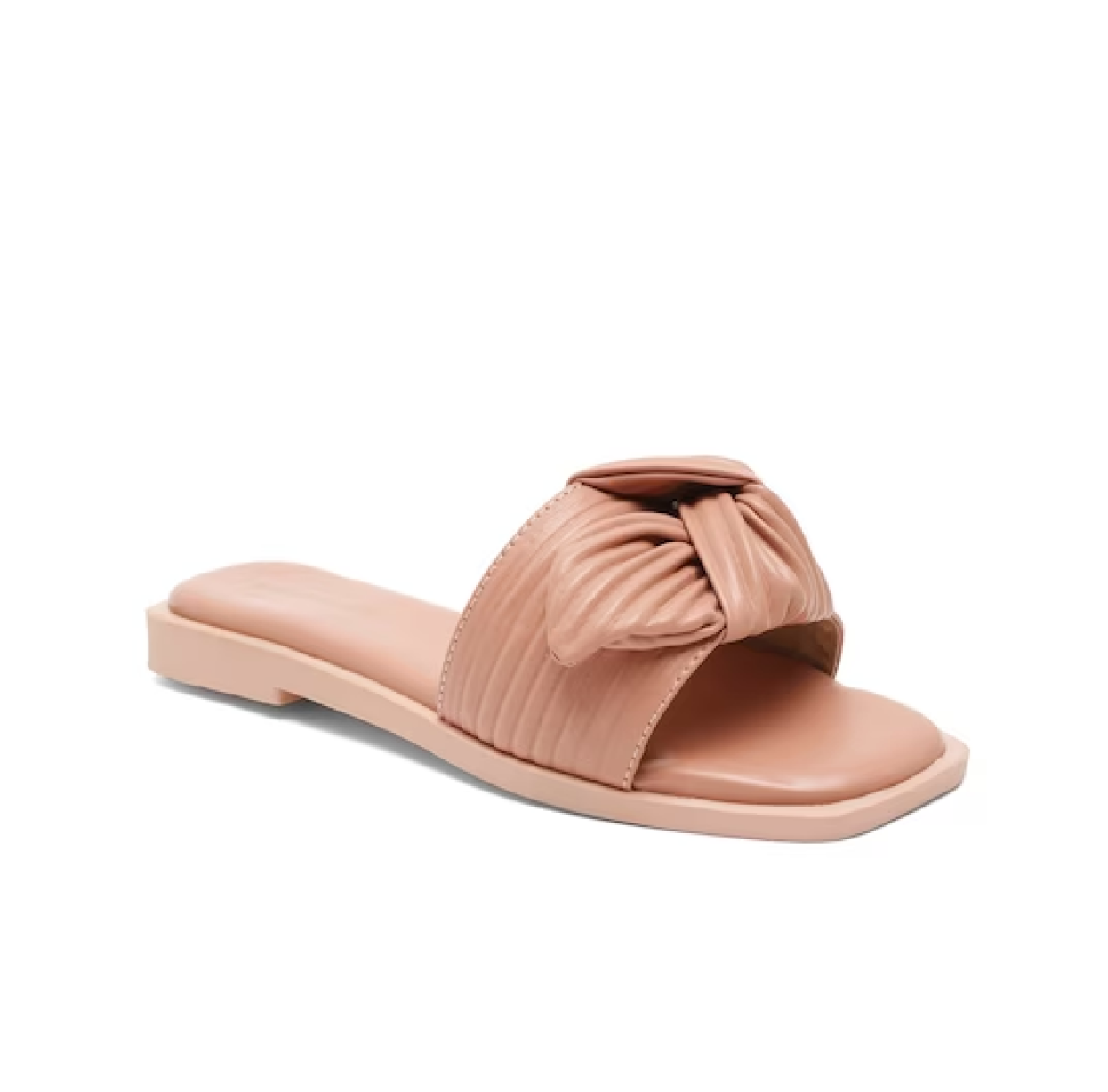 Women Nude-Coloured Tassels Flats