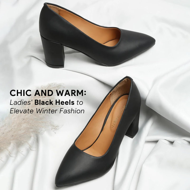 Chic and Warm: Ladies' Black Heels to Elevate Winter Fashion