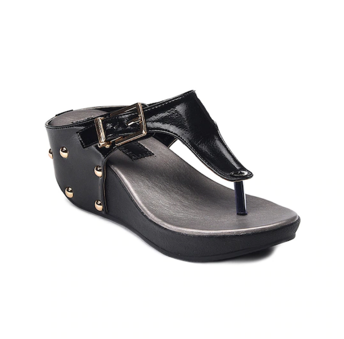 Women Black Wedges 2